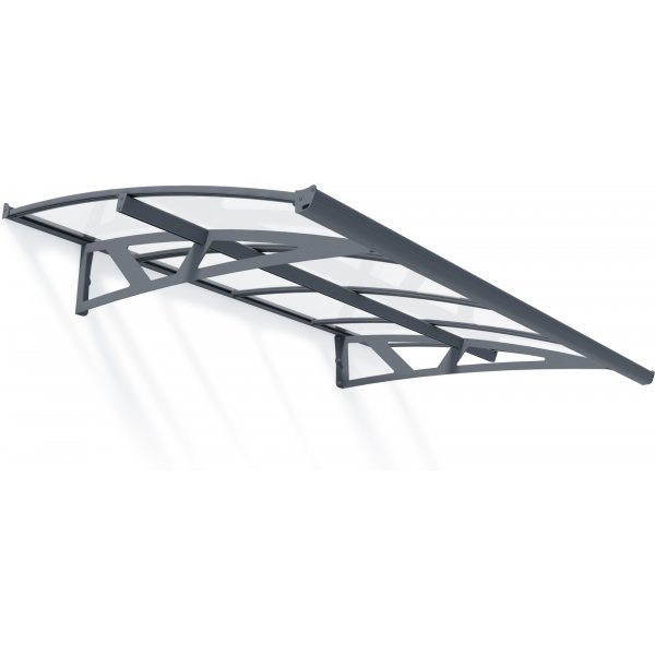 Canopia Amsterdam Entrance baldakin 1,4 x 2,2 - Gr/klart glas