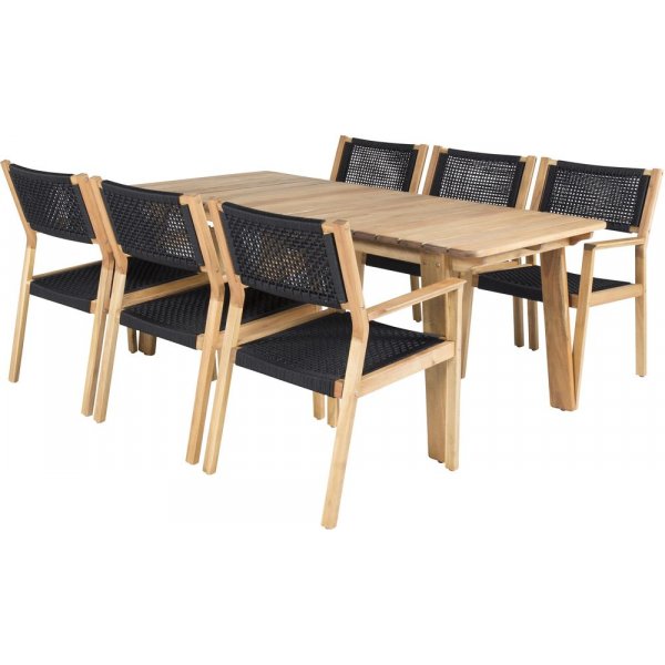 Malmby Matgrupp (180x90) - Natur - 6 Stolar Malmby Matgrupp (180x90) - Natur - 6 Stolar