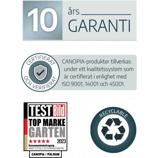 Canopia Triomph Drivhus Orangeri 16 m� - Sort