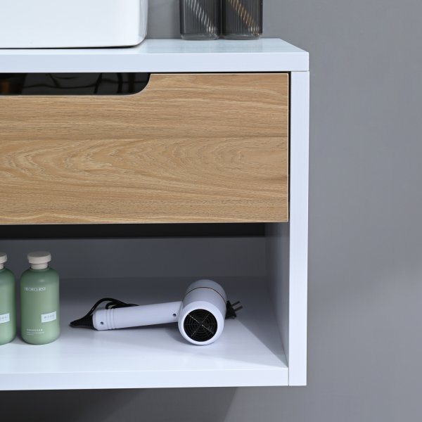 Badrumsmbler Pigeon - Vit & Tr