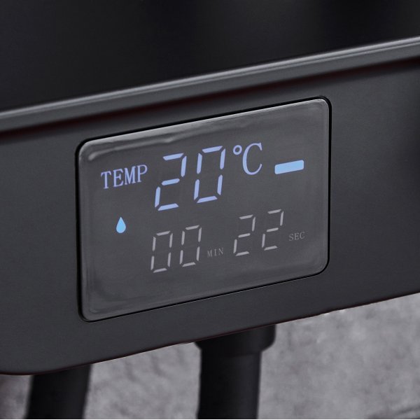 Loftbrusersæt med LED-display | Sort Loftbrusersæt med LED-display | Sort