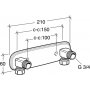 Gustavsberg Blandarf�ste 150 c-c utv.Krom.