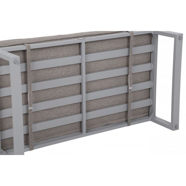 Modulsoffa Mediolan med bord - Silver/taupe