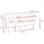 Soffa offwhite 3-sits - 180 cm - Kingsley