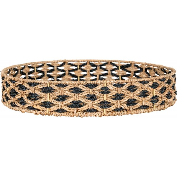 Nerja bricka - Svart/beige