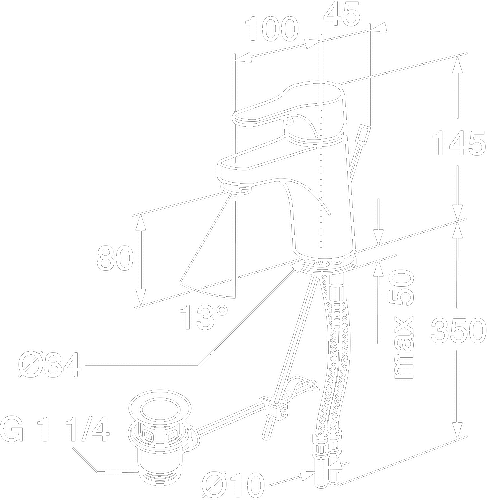 Gustavsberg Nautic tv�ttst�llsblandare med lyftventil