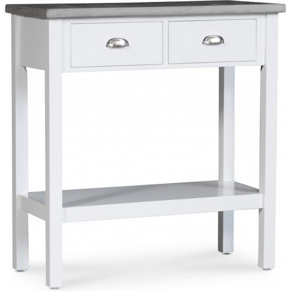 Konsolbord vitt med cement topp - Hugo