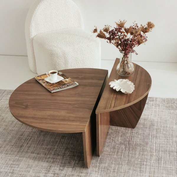 Soffbord i Valn�t 90 x 90 cm - Podium