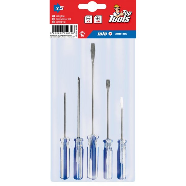 Skruvmejselsats, 5 delar (ekonomi) Skruvmejselsats, 5 delar (ekonomi)