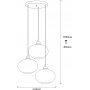 Smoke taklampa 51 - Svart