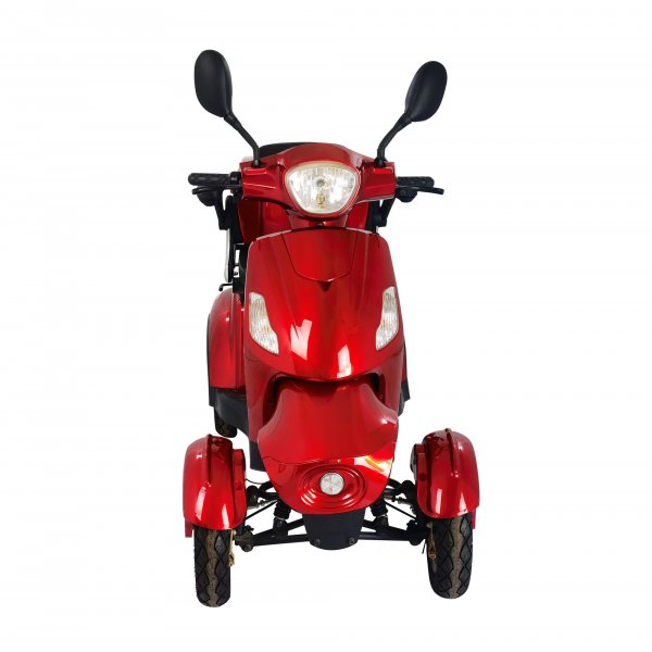 Promenadskoter med 4 hjul - Svart & röd 1000W Promenadskoter med 4 hjul - Svart & röd 1000W