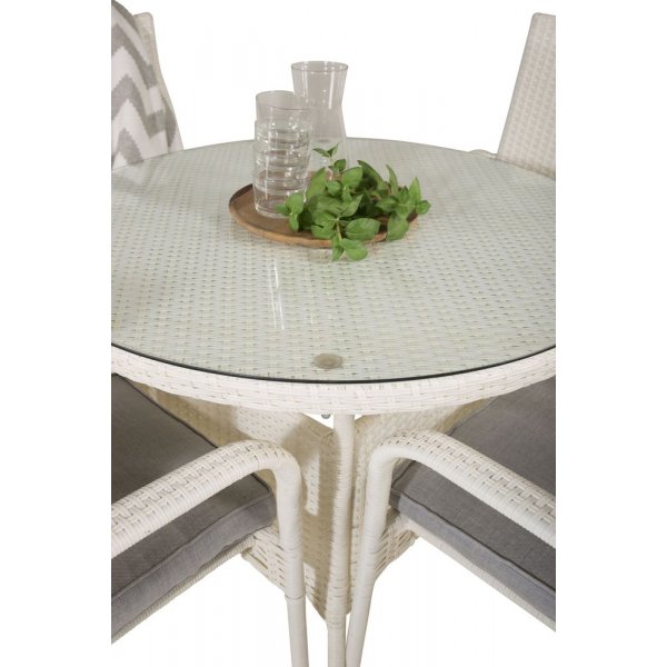 Frubol Matgrupp (�90) - Vit - 4 Stolar