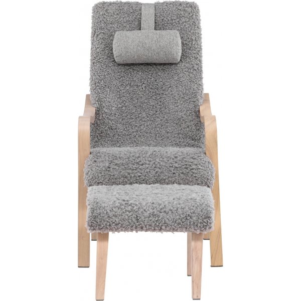 F�r� loungestol - Ljusgr�/Whitewash