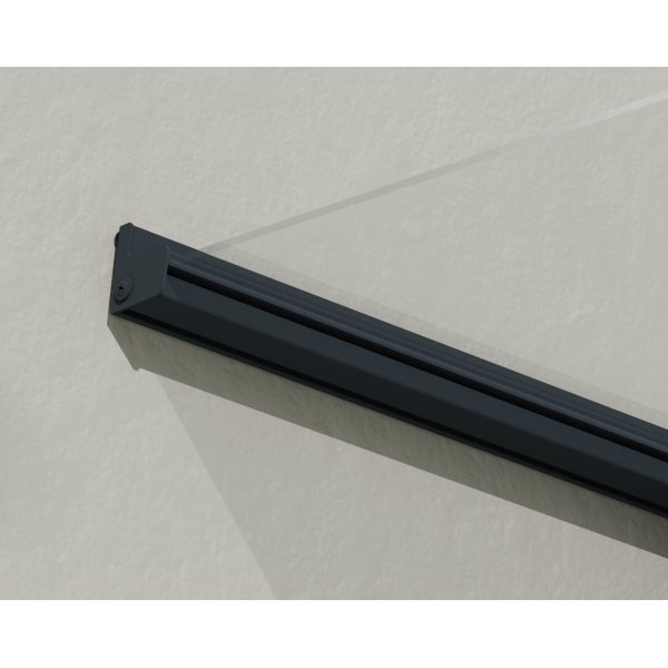 Canopia Bremen Entrétak 0,9 x 1,5 - Grå/klarglas Canopia Bremen Entrétak 0,9 x 1,5 - Grå/klarglas