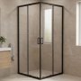 Duschh�rn 90x90x185 Svart - Onyx 90