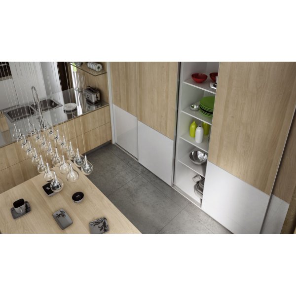 Venedig skjutdörr till garderob - 4 dörrar - Panel (flera färgval) Venedig skjutdörr till garderob - 4 dörrar - Panel (flera färgval)