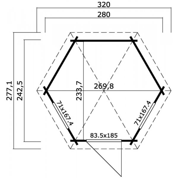 Friggebod Andrea - 7 m² Friggebod Andrea - 7 m²