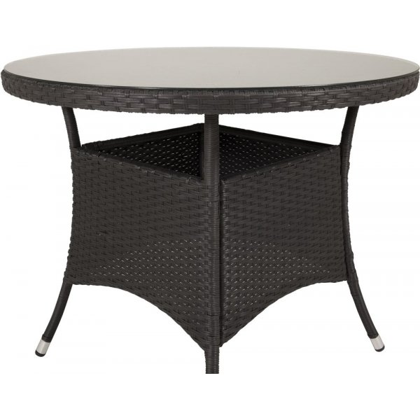 Frubol matbord runt � Svart