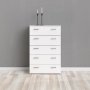 Space Byr� vit med 5 l�dor bredd 74 cm och 115 cm h�g