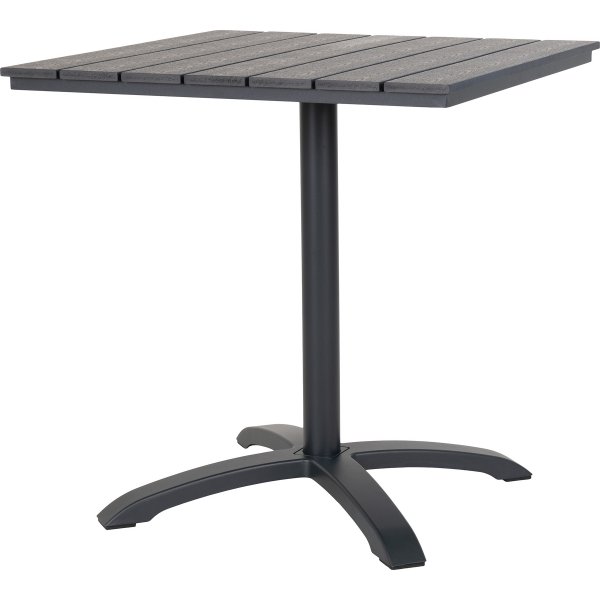 Utebord 70 x 70 cm - Gr�/svart