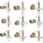 12 frsende stl - 8 mm skaft