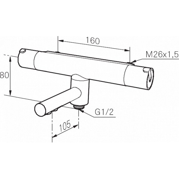 Mora Rexx T5 - Med svingtud (omfordeler integreret) Mora Rexx T5 - Med svingtud (omfordeler integreret)