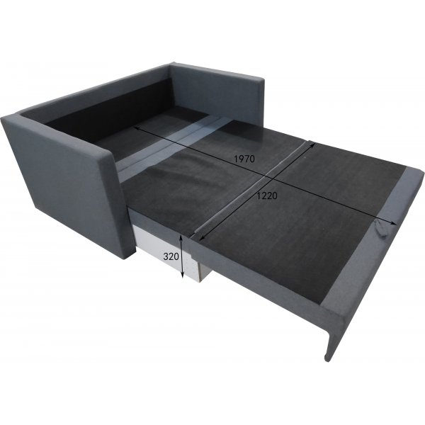 Bäddsoffa 2-sits 139 cm Mind - antracit Bäddsoffa 2-sits 139 cm Mind - antracit