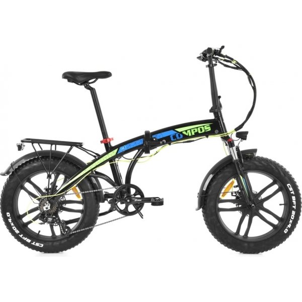 Elcykel Compos XL Svart - vikbar