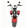 Elscooter trehjulig 2000W röd - Moped klass 1 el + Låskätting Elscooter trehjulig 2000W röd - Moped klass 1 el + Låskätting