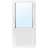 Dörr med fönster 3-glas - Inåtgående med tilt - PVC - U-värde 0,96