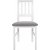 Matstol vit med gr� sits