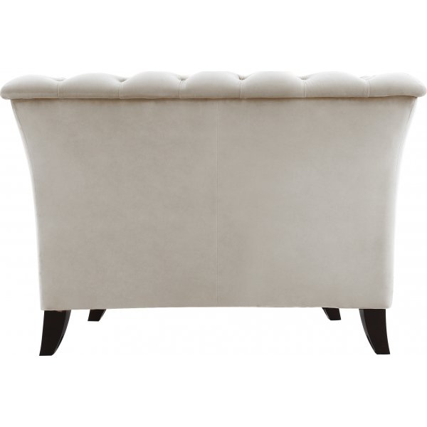 Fåtölj chesterfield beige sammet - Milton Fåtölj chesterfield beige sammet - Milton