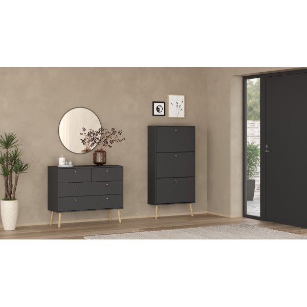 Bodo Byr� 2 + 2 l�dor - Matt grey
