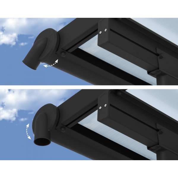 Canopia Olympia Altantak i Aluminium 3 x 9 - Mörkgrå/klarglas Canopia Olympia Altantak i Aluminium 3 x 9 - Mörkgrå/klarglas