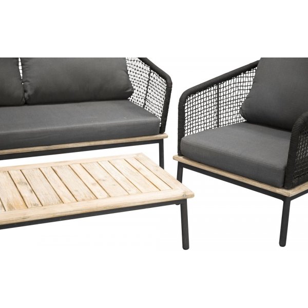 Alborga soffgrupp – Svart/akacia Alborga soffgrupp – Svart/akacia