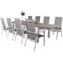 Ekens Matgrupp (224x100) - Vit/Gr - 8 Stolar