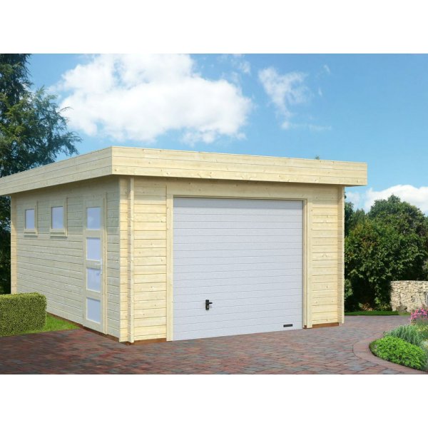 Garage Rasmus med takskjutport - 19,0 m² Garage Rasmus med takskjutport - 19,0 m²