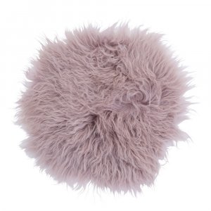 Tibet stolsdyna f�rskinn - Puderrosa