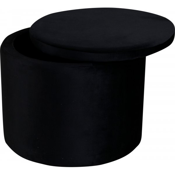 Jabar sittpuff - Svart sammet