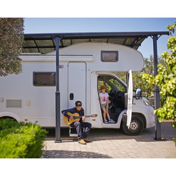 Canopia Alpine Metal Carport Til Autocamper 3,6 x 8,5 - Grå Canopia Alpine Metal Carport Til Autocamper 3,6 x 8,5 - Grå