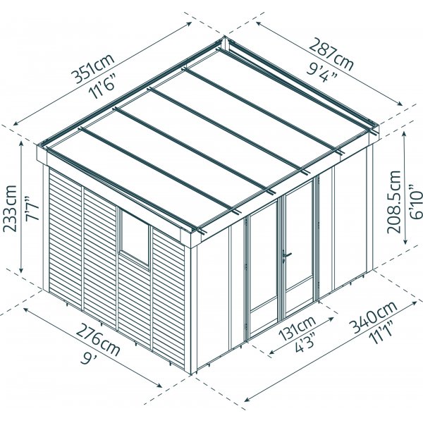 Canopia Copenhagen Trädgårdskontor 9,7 m² Canopia Copenhagen Trädgårdskontor 9,7 m²