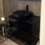 Kommod 80cm | Med tv�ttst�ll i svart design | Nimbus
