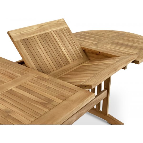 Saltö - ovalt spisebord i teaktræ, der kan forlænges 150-210 cm Saltö - ovalt spisebord i teaktræ, der kan forlænges 150-210 cm