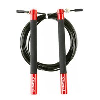 Speed rope med kullager (stålvajer & alu-handtag) Rött Speed rope med kullager (stålvajer & alu-handtag) Rött