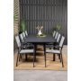 Holma Matgrupp (160x100) - Svart - 8 Stolar