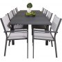 Holma Matgrupp (160x100) - Svart - 8 Stolar