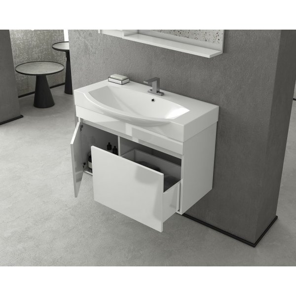 Møbelpakke Senso 105 - Hvid med spejlskab Møbelpakke Senso 105 - Hvid med spejlskab