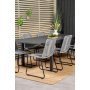 Holma Matgrupp (160x100) - Svart - 8 Stolar
