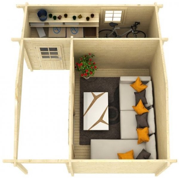 Attefallshus Mullsj� - 21,5 m�