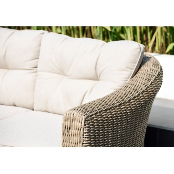 Outdoorgruppe natur / offwhite - Saint Tropez + Reinigungsspray für Gartenmöbel Outdoorgruppe natur / offwhite - Saint Tropez + Reinigungsspray für Gartenmöbel
